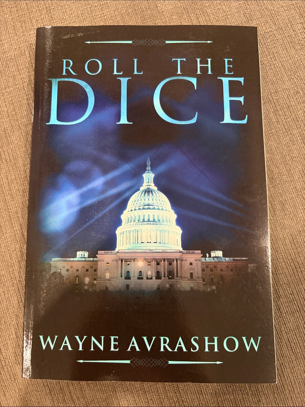 Roll The Dice book by Wayne Avrashow    politics political fiction books novel